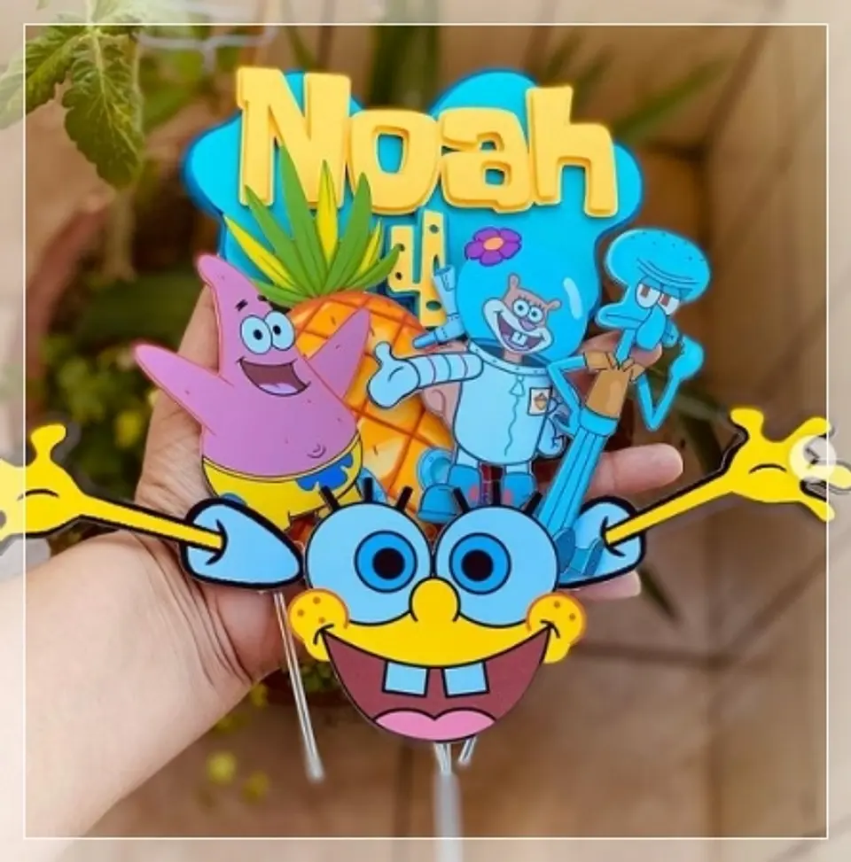 Arquivo Topo de Bolo Bob Esponja  1