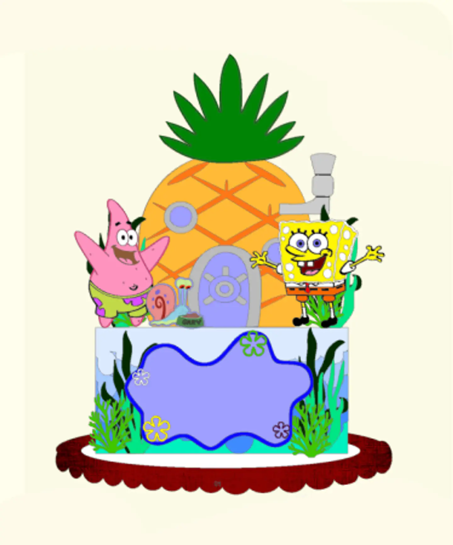 Arquivo Topo de Bolo  Bob Esponja em Camadas 1
