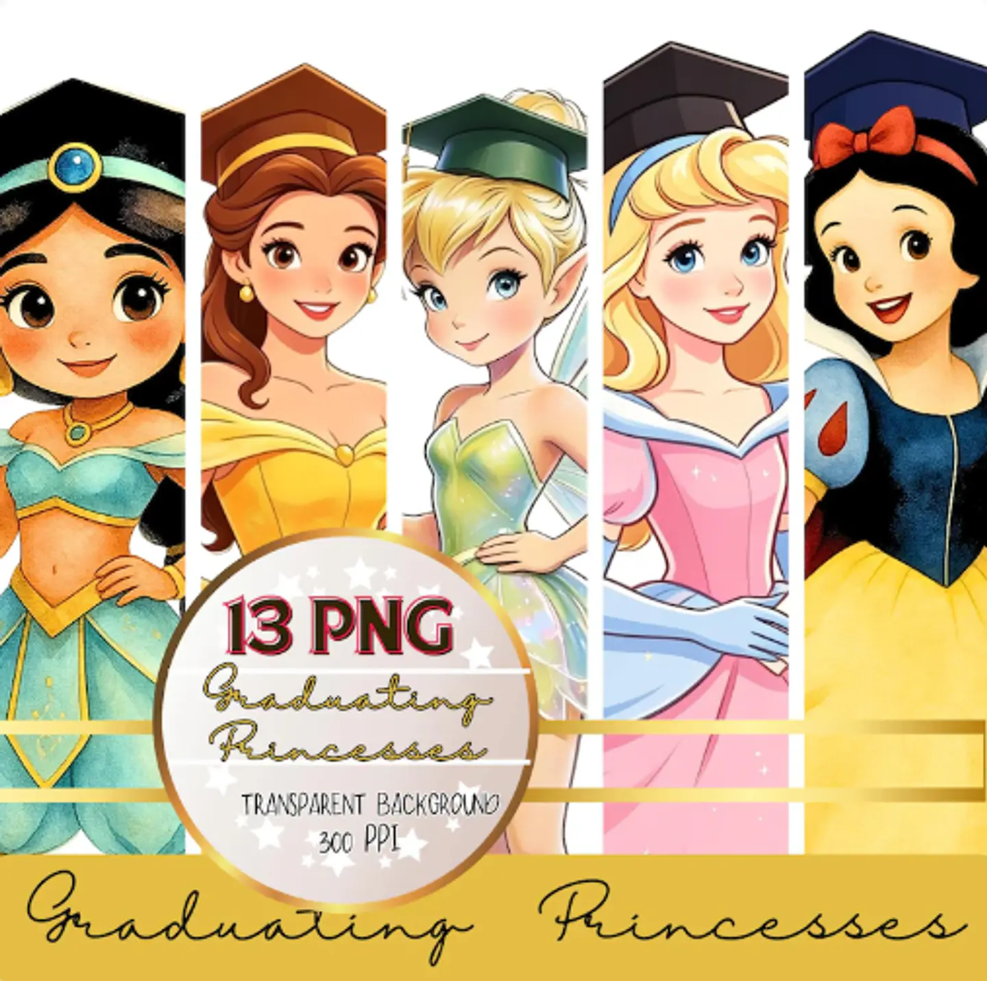 Kit Digital Princesas Disney Formatura 1