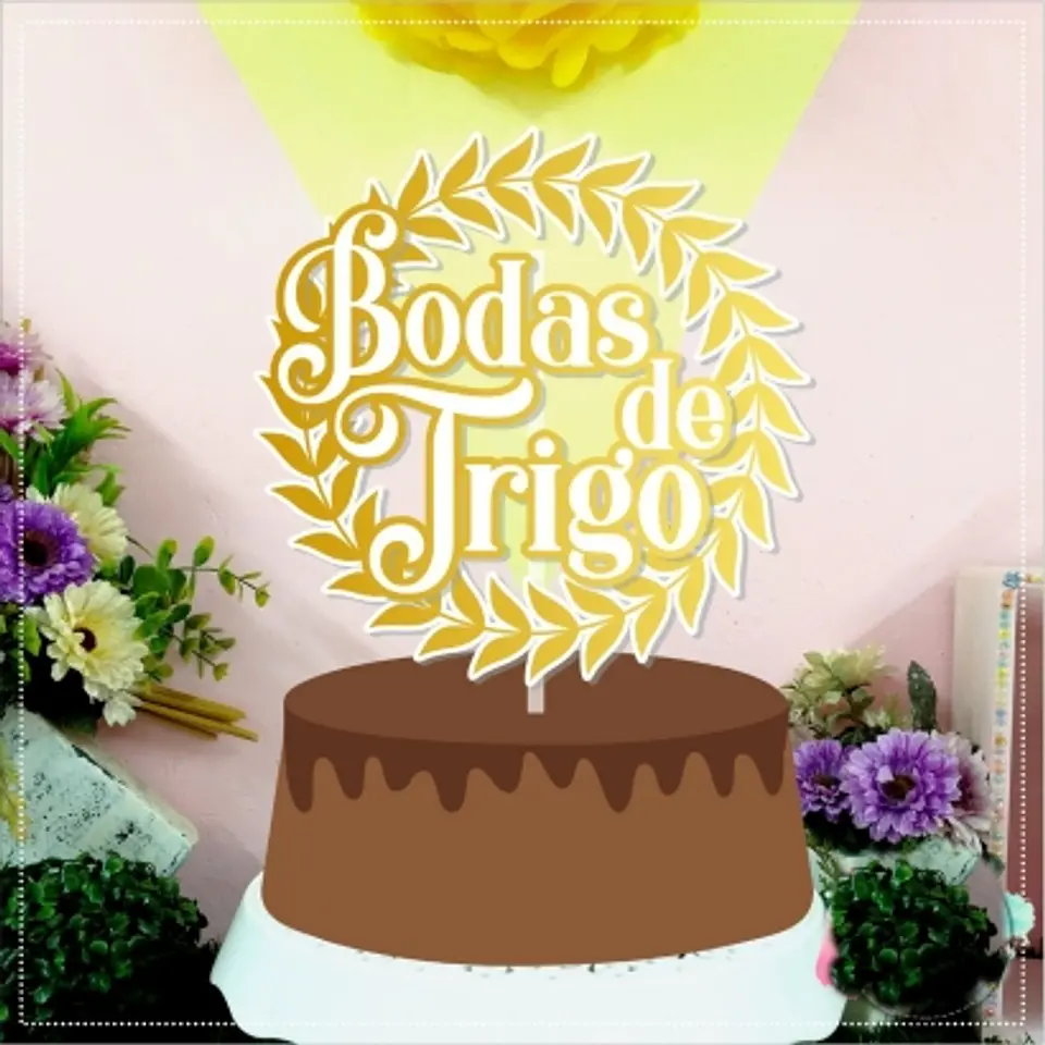 Arquivo Topo de Bolo Bodas de Trigo 1