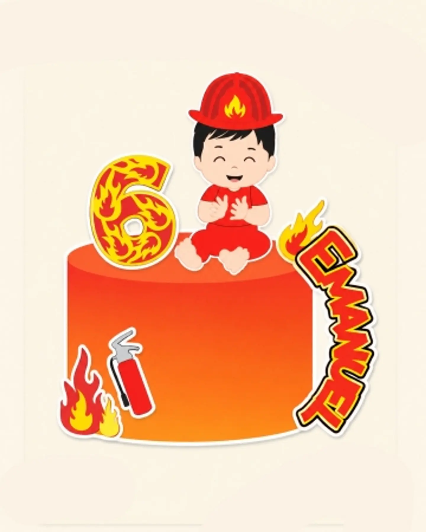 Arquivo Topo de Bolo Bombeiros Baby 1