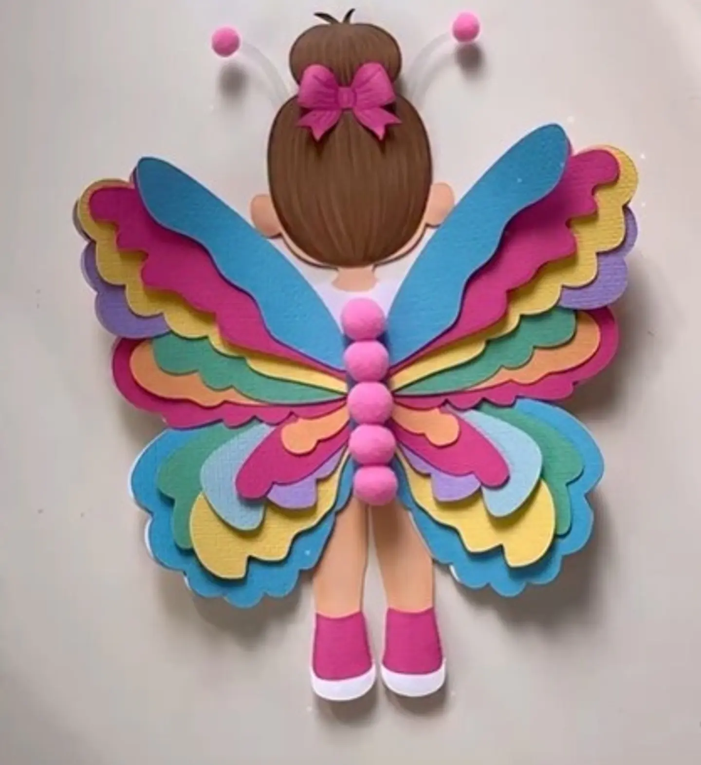 Arquivo Topo de Bolo Borboletas Menina Linda  1