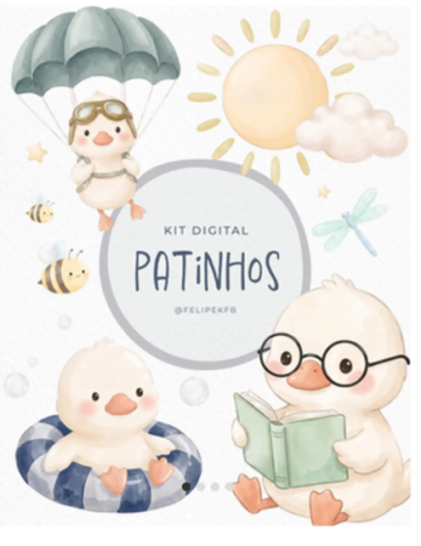 Kit Digital Patinhos  1