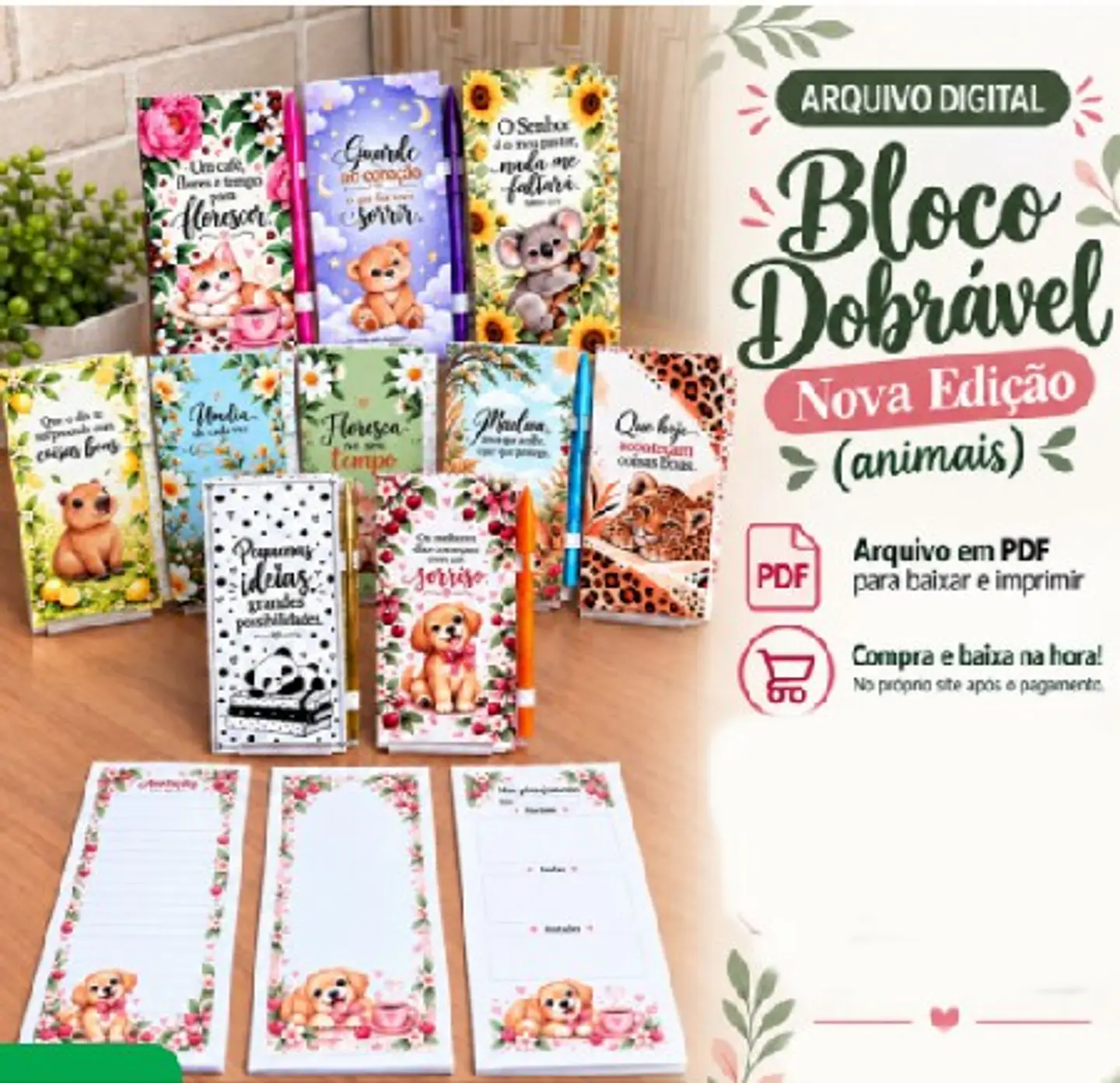 Arquivo Bloco Dobrável Animais 1