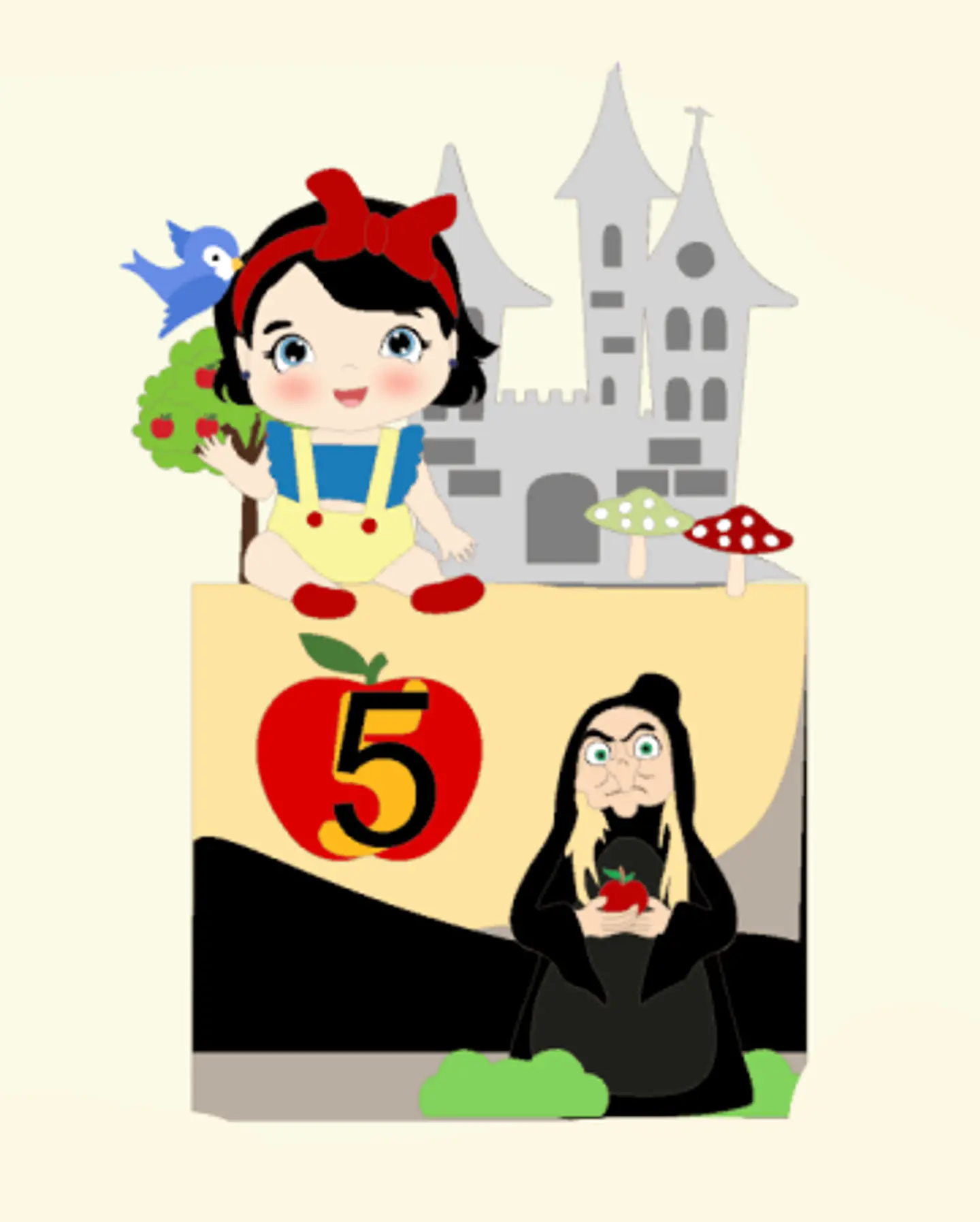 Arquivo Topo de Bolo Branca de Neve Baby  1