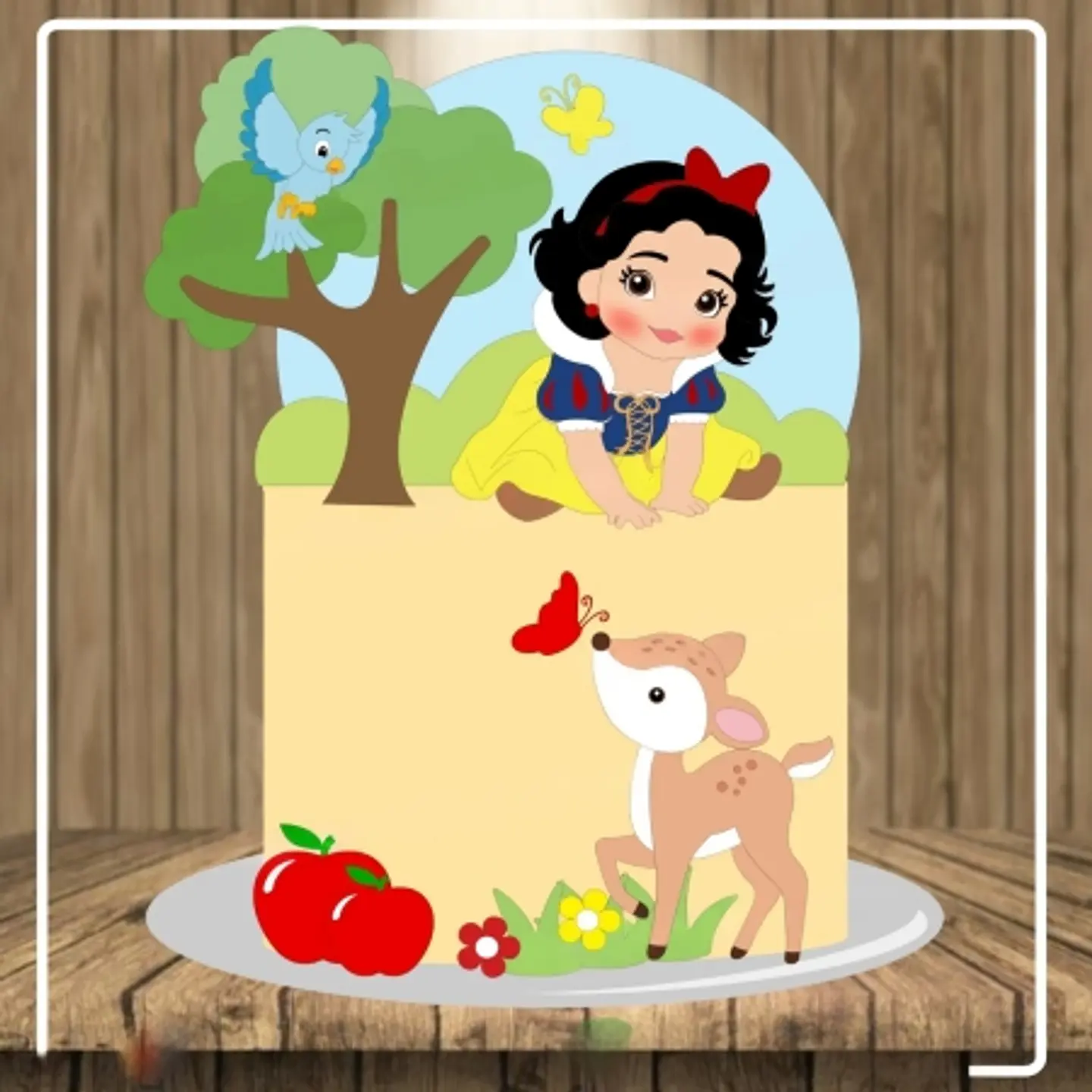 Arquivo Topo de Bolo Branca de Neve Baby  1