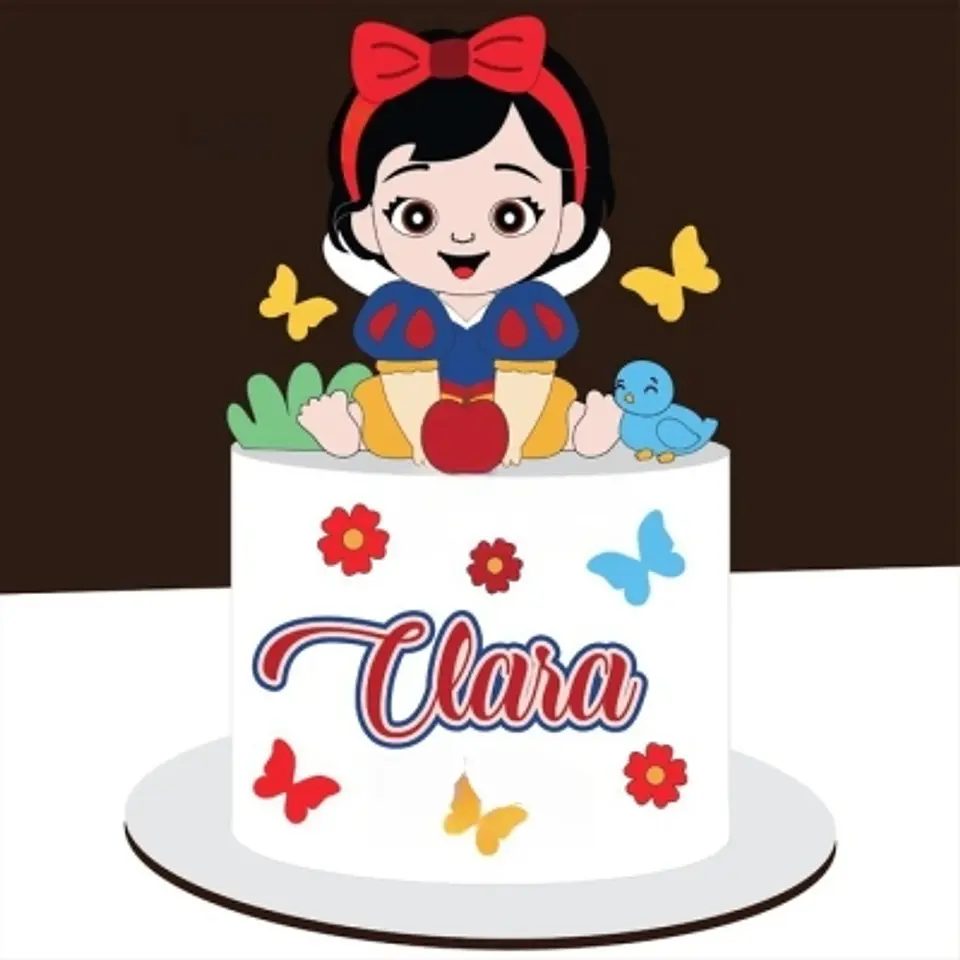 Arquivo Topo de Bolo Branca de Neve Baby  1