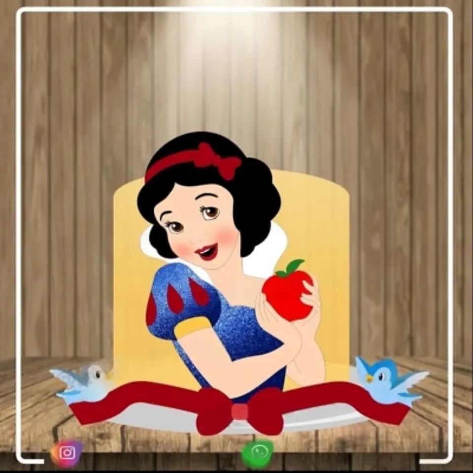 Arquivo Topo de Bolo Branca de Neve Meio Corpo 1