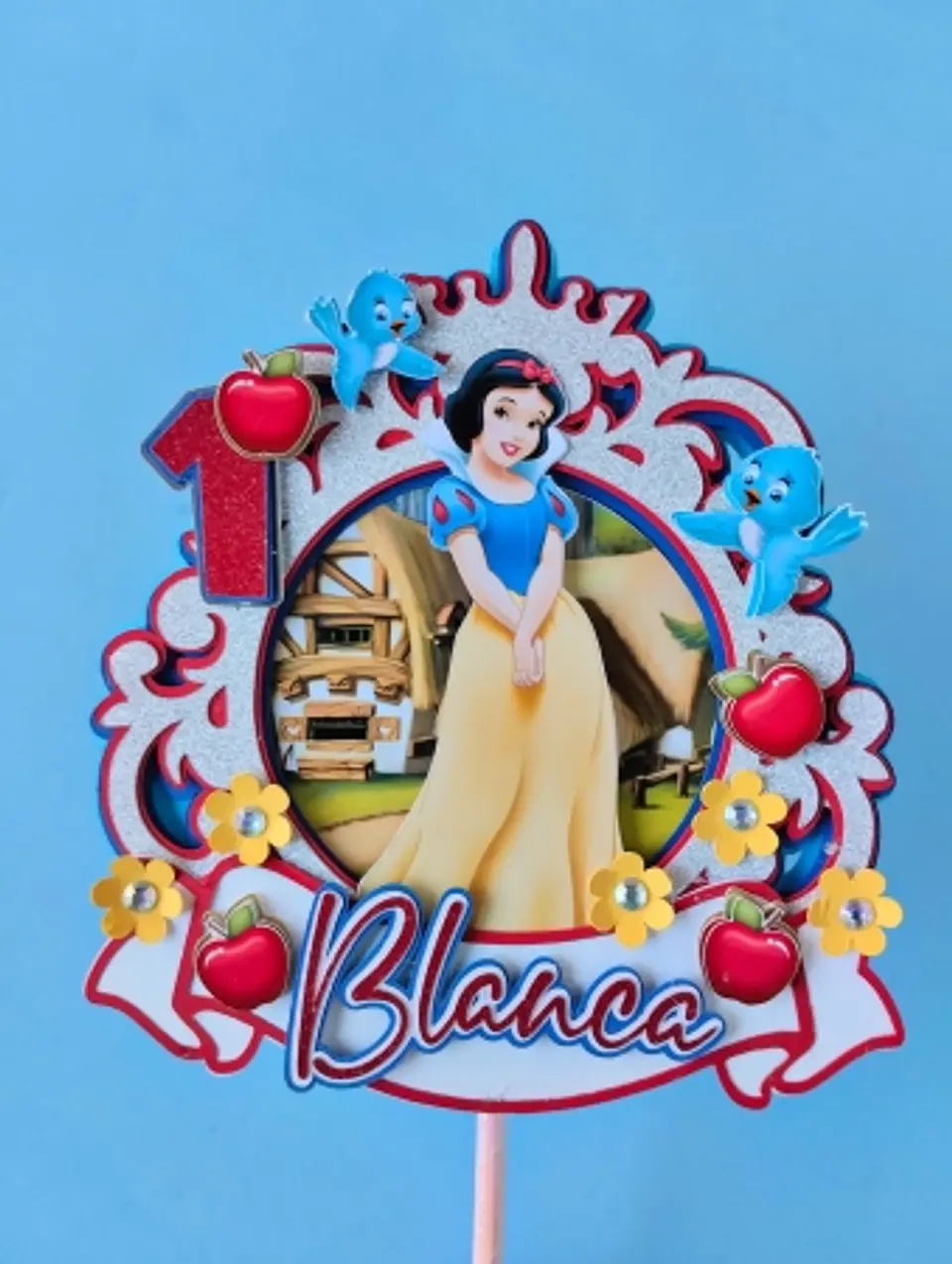 Arquivo Topo de Bolo Branca de Neve Moldura 1