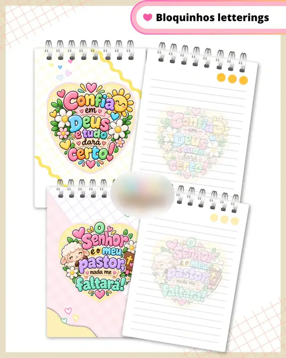 Arquivo Bloquinho Letterings Frases Cristã 3