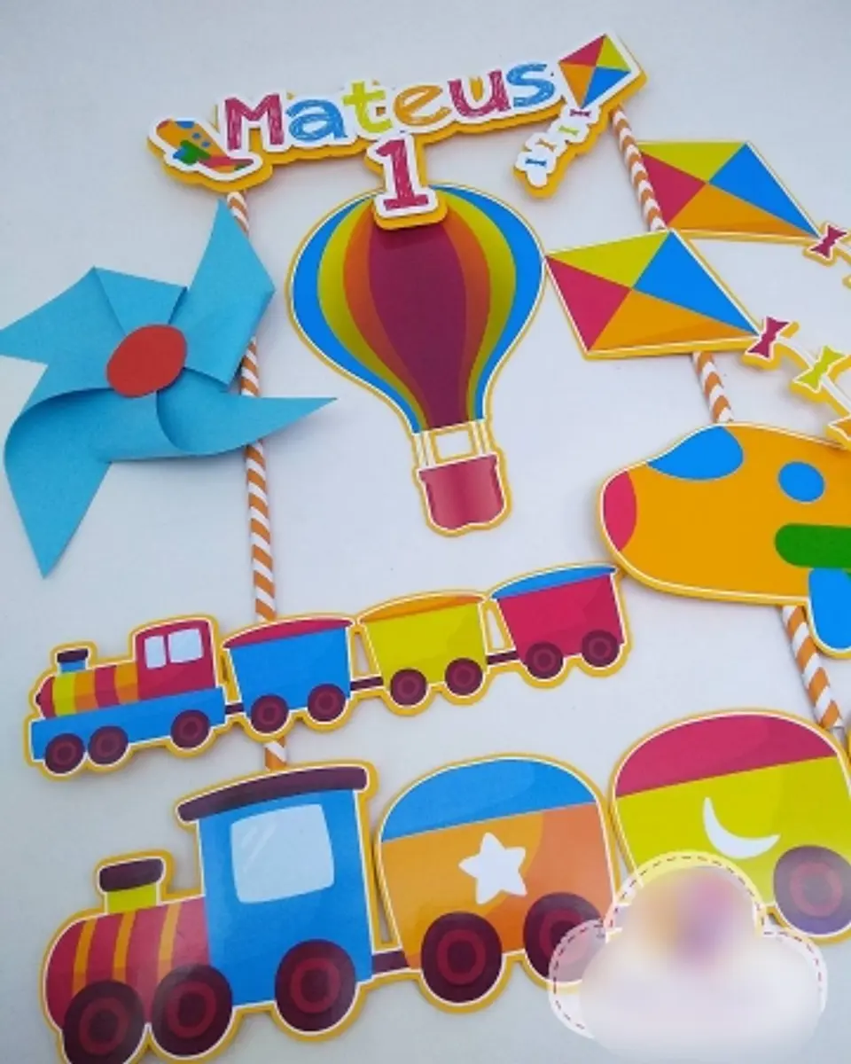 Arquivo Topo de Bolo Brinquedos  1