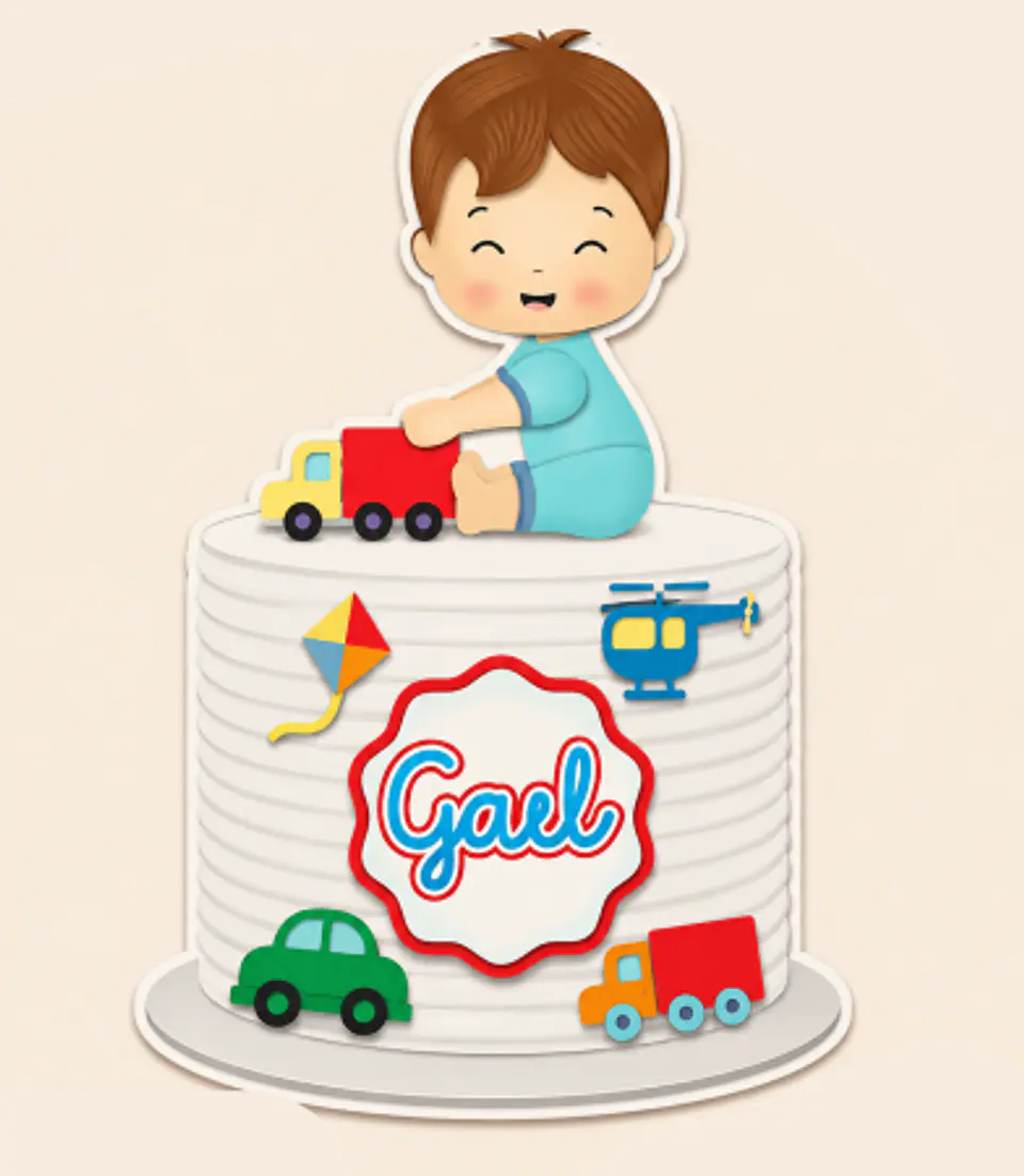 Arquivo Topo de Bolo Brinquedos Baby em Camadas 1