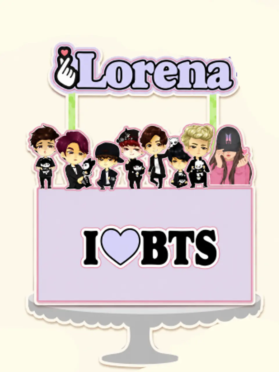 Arquivo Topo de Bolo Banda BTS 1