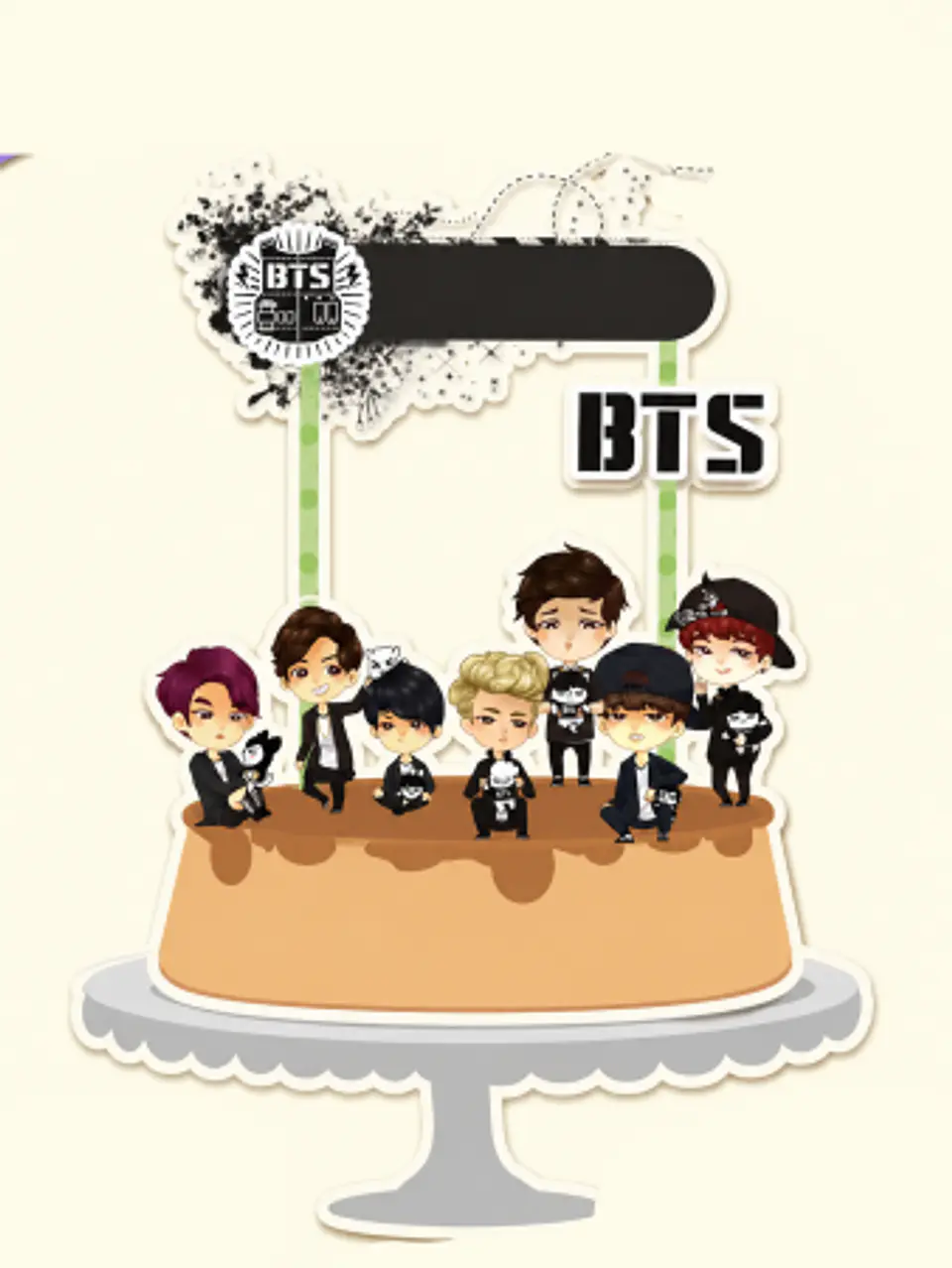 Arquivo Topo de Bolo Banda BTS 1