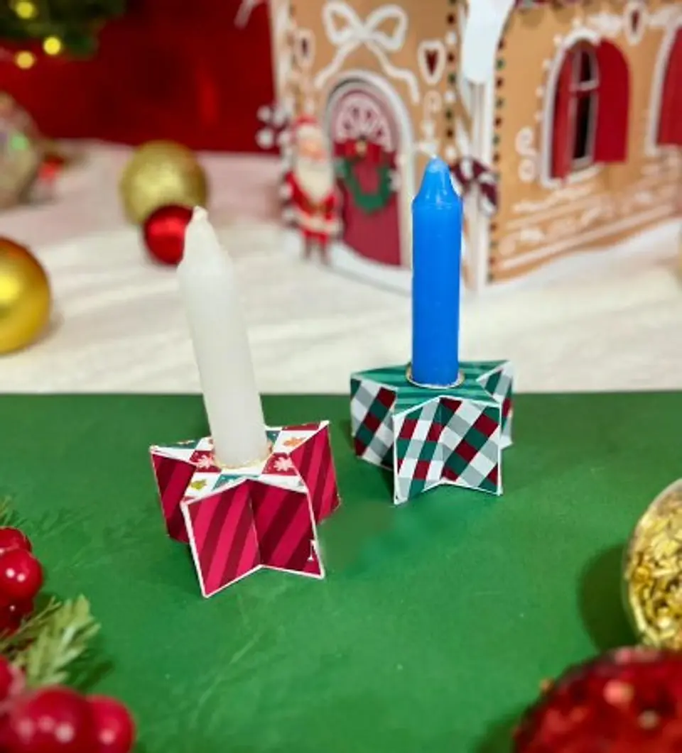 Arquivo Natal Suporte Velinha Estrela 1