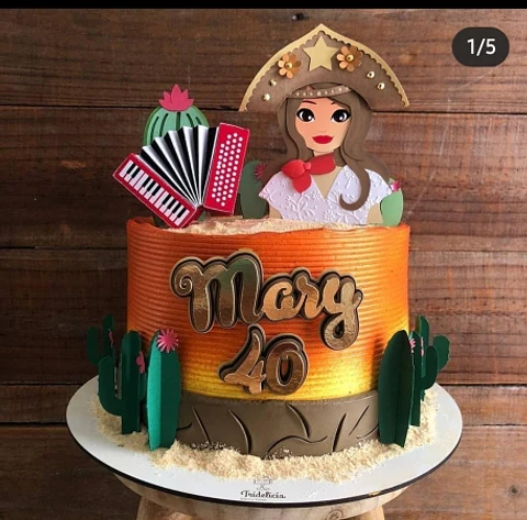 Arquivo Topo de Bolo Festa Junina Cangaceira