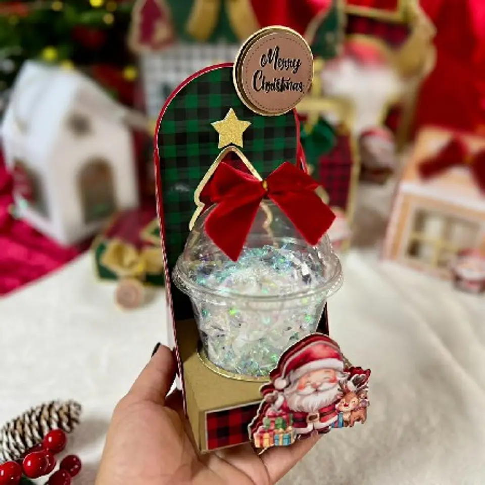 Arquivo Natal  Suporte Cenário Copo Bolha 1