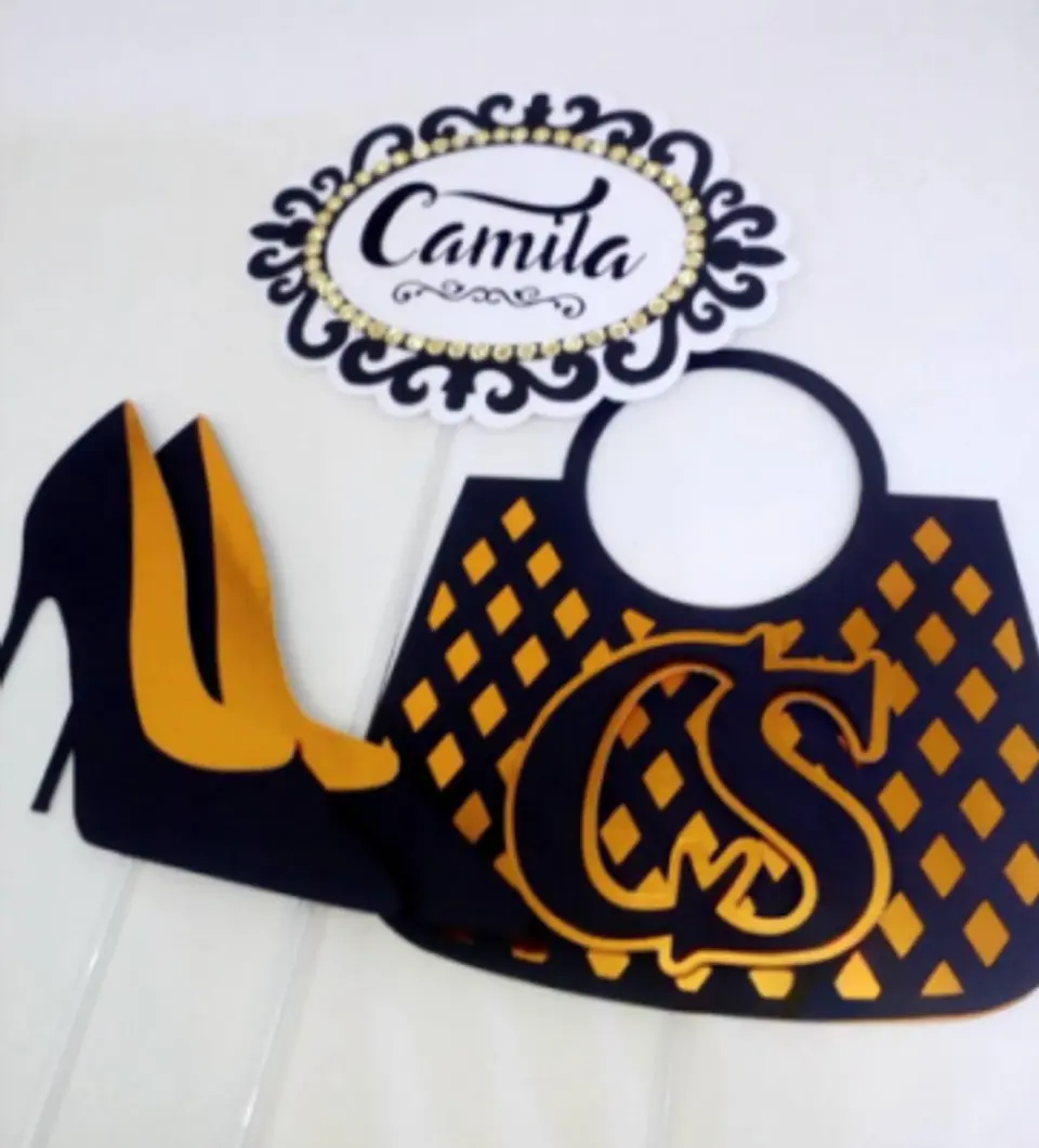 Arquivo Topo de Bolo Bolsa e Sapato Carmen Steffens 1