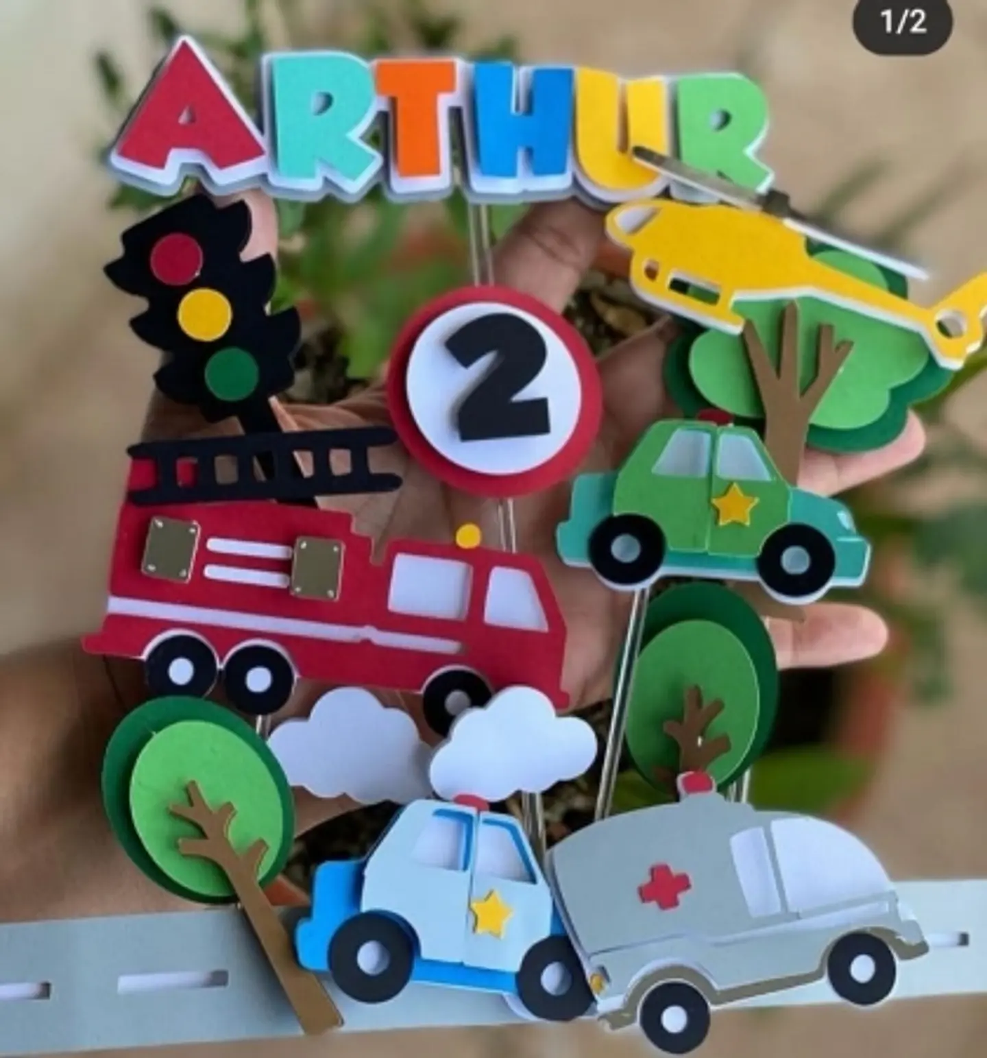 Arquivo Topo de Bolo Carros Meios de Transportes 1