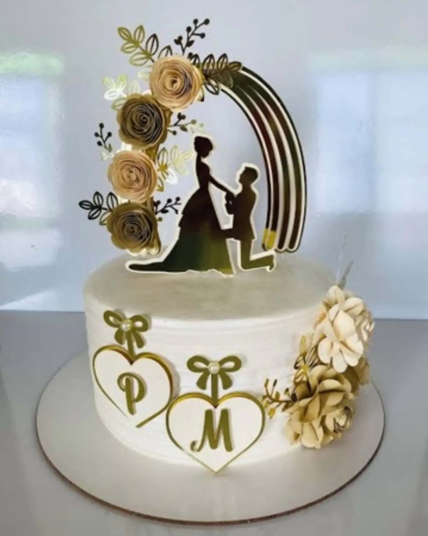 Arquivo Topo de Bolo Casamento Arco Floral 1