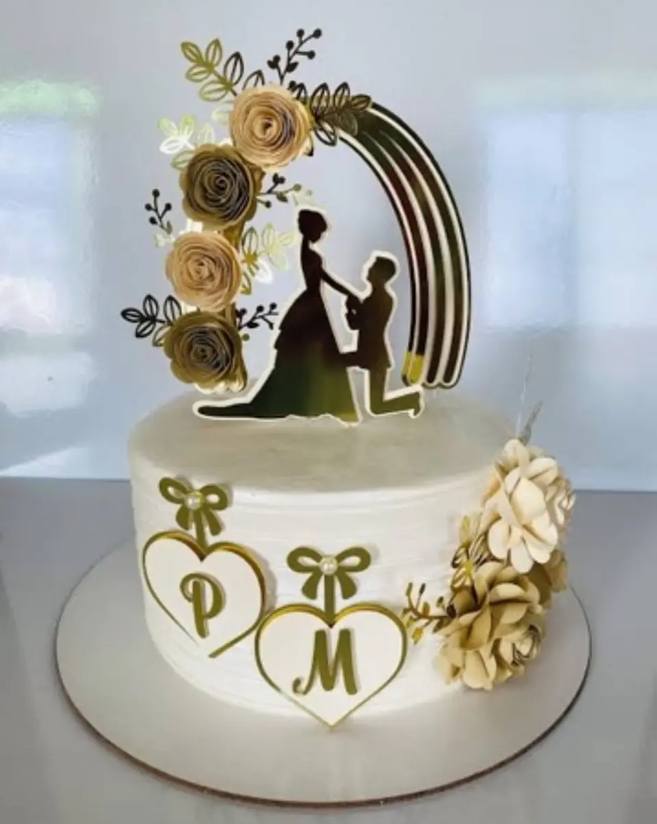 Arquivo Topo de Bolo Casamento Arco Floral 1