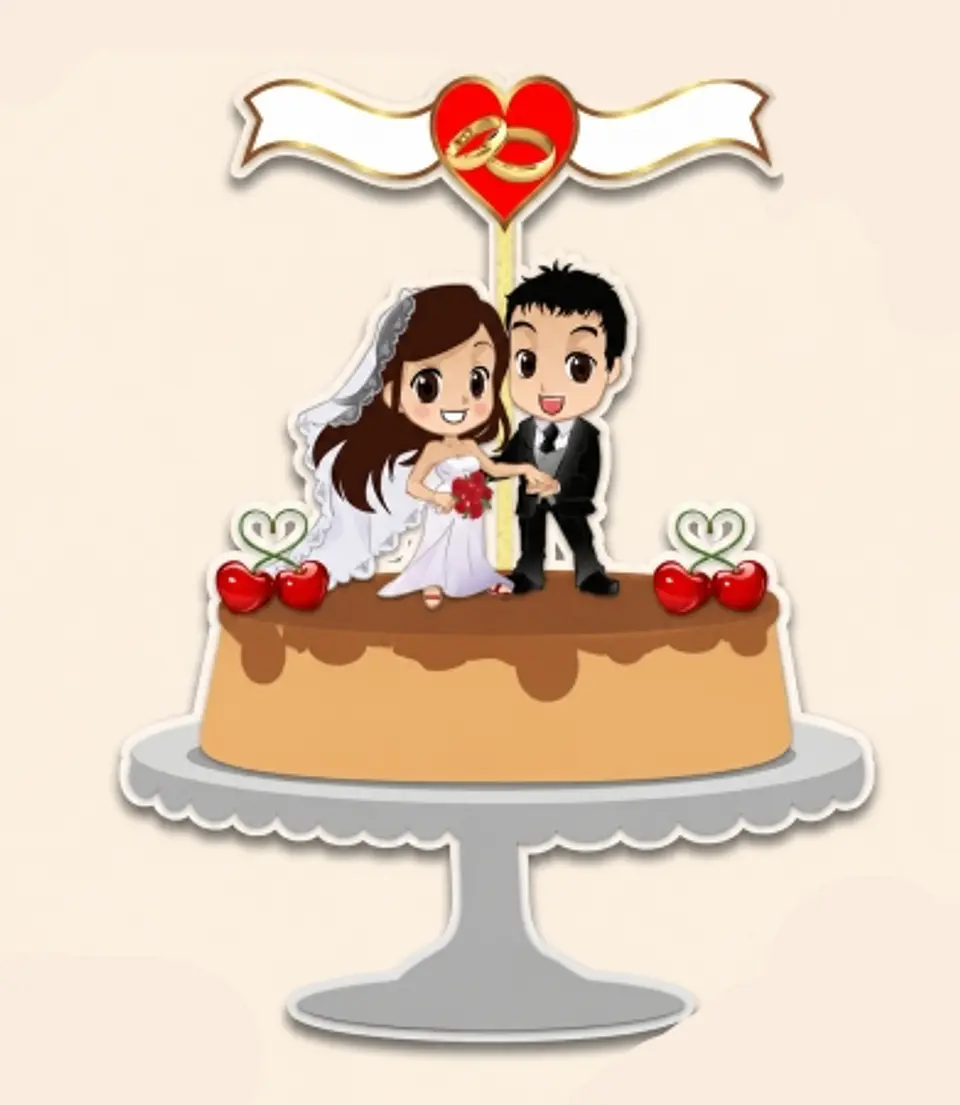 Arquivo Topo de Bolo Casamento Noivinhos 1