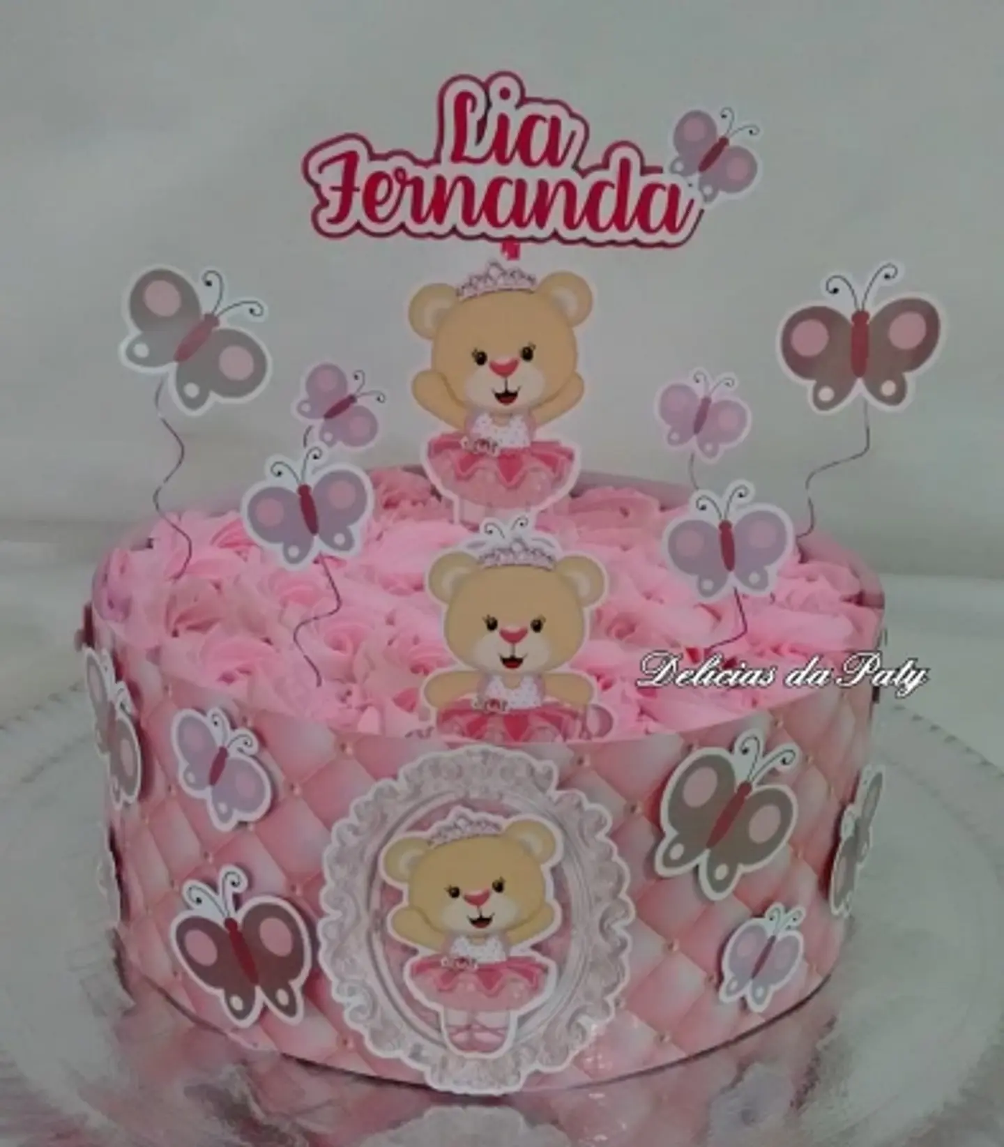 Arquivo Topo de Bolo Chá de Bebê Ursinha Bailarina 1