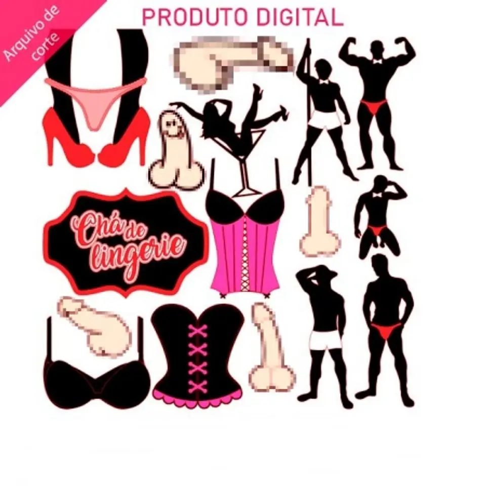 Arquivo Topo de Bolo Chá de Lingerie  1