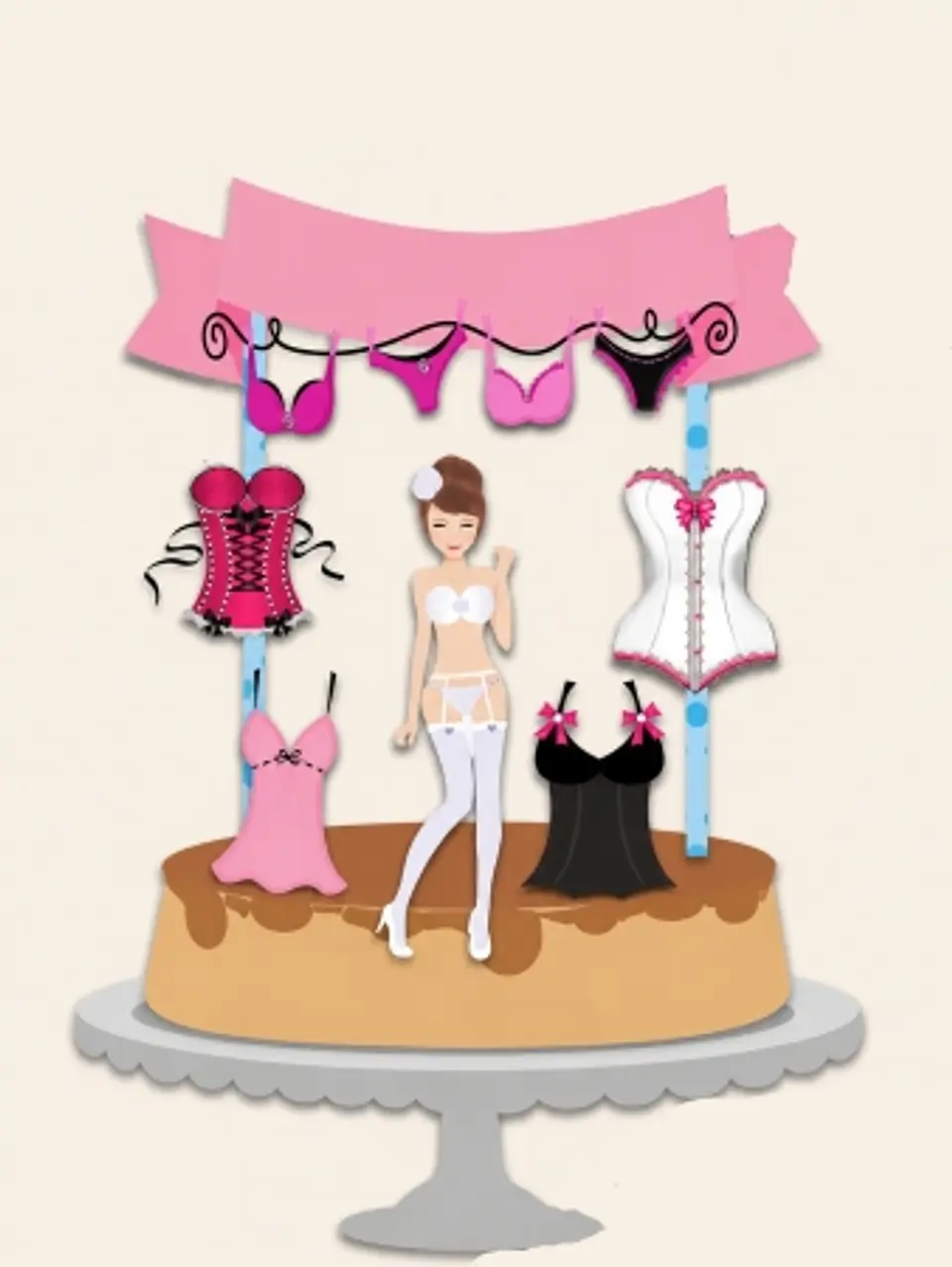 Arquivo Topo de Bolo Chá de Lingerie  1