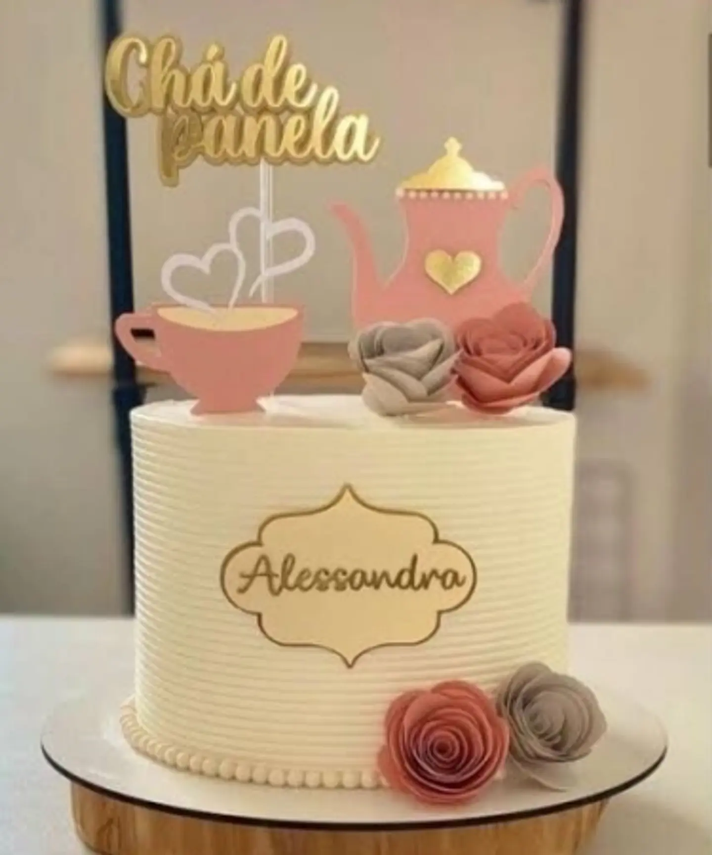 Arquivo Topo de Bolo Chá de Panela Flores 1