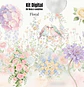 Kit Digital Floral Aquarela - Thumbnail 1
