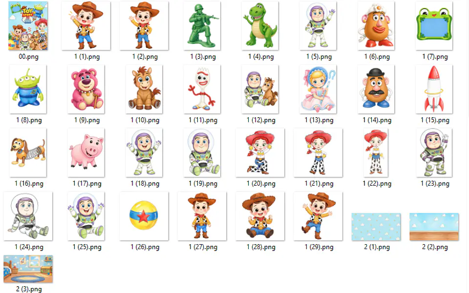 Kit Digital Toy Story Cute 2