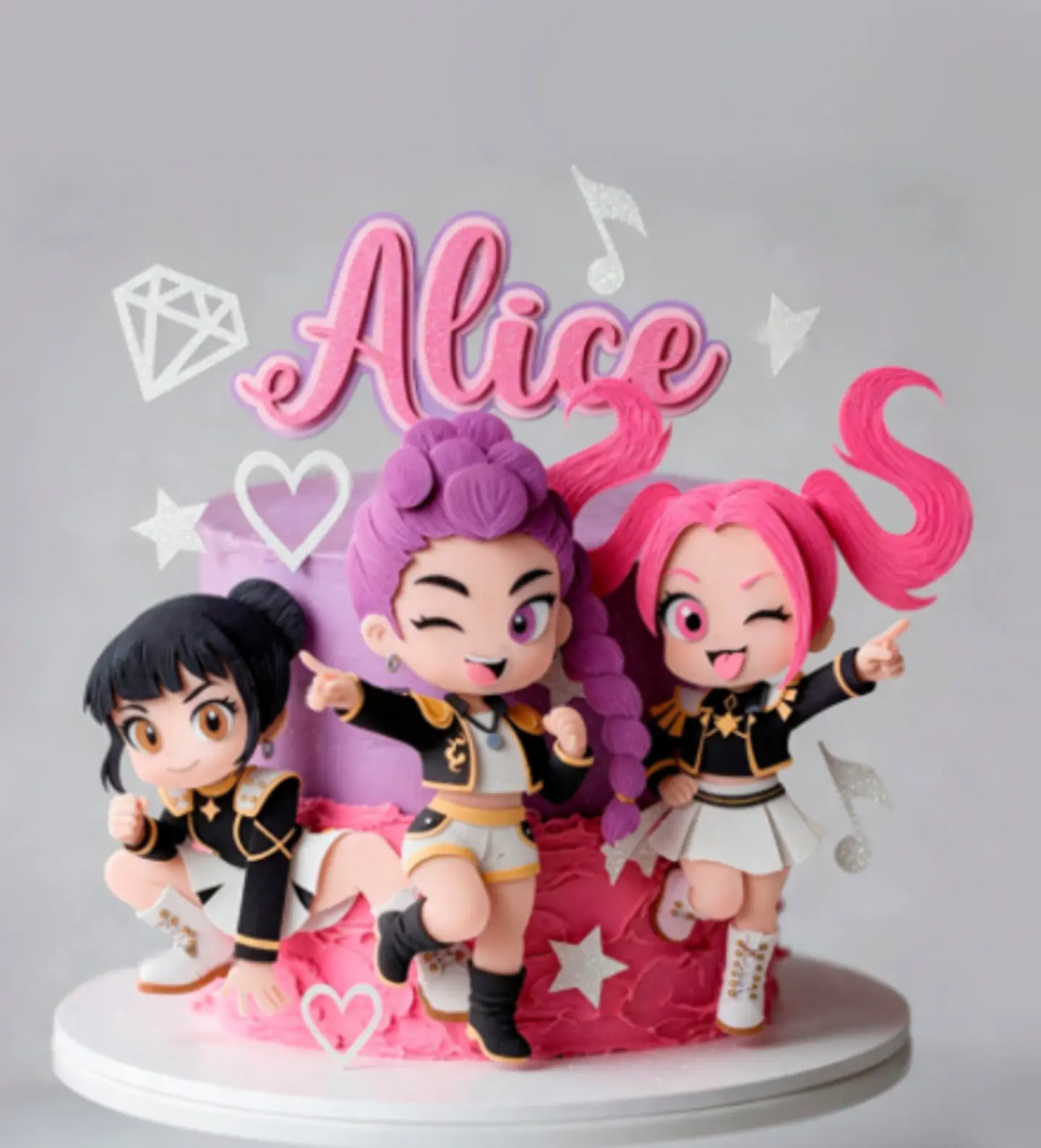 Arquivo Topo de Bolo Guerreiras do K-pop  1