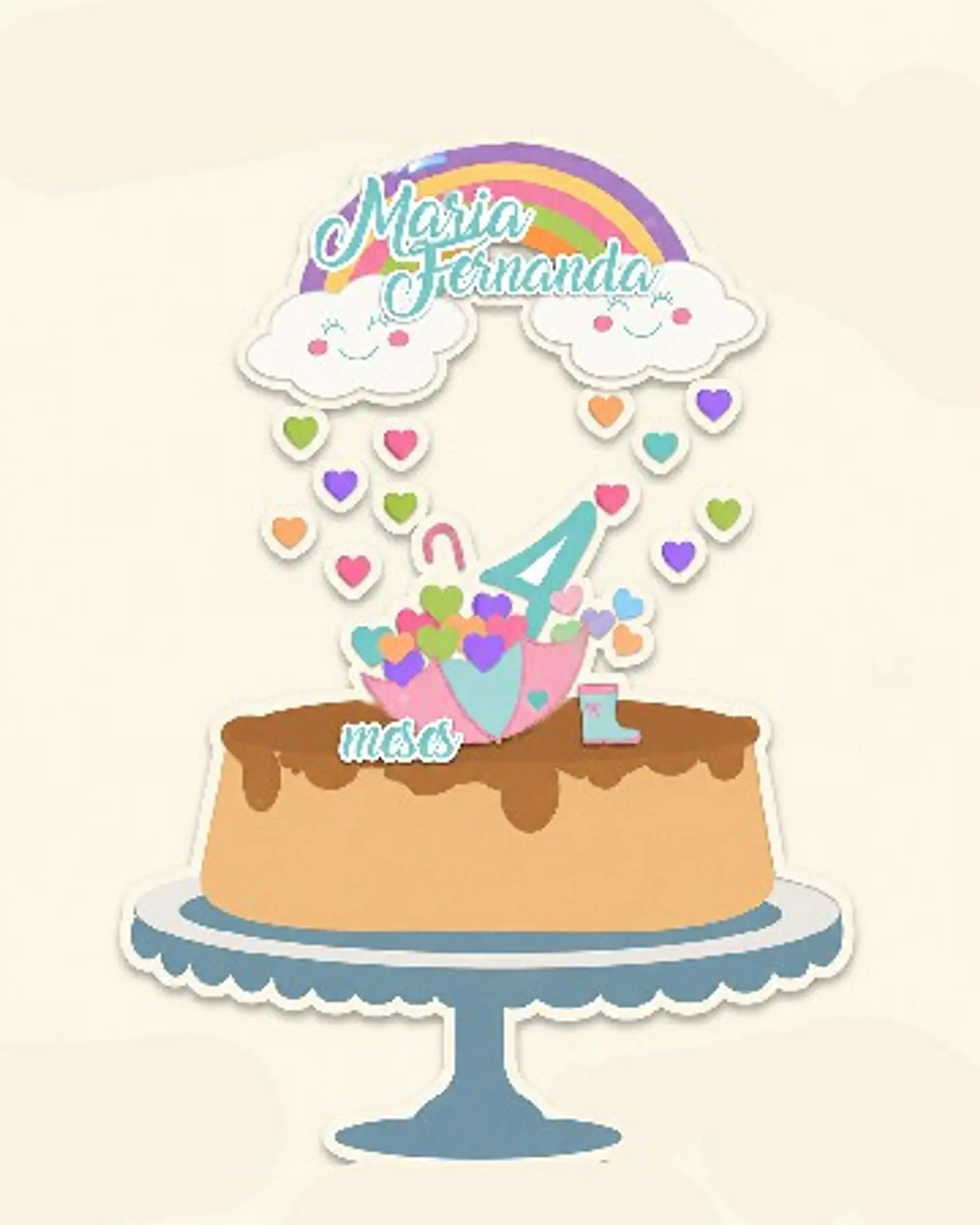 Arquivo Topo de Bolo Chuva de Amor e Benção 5 1