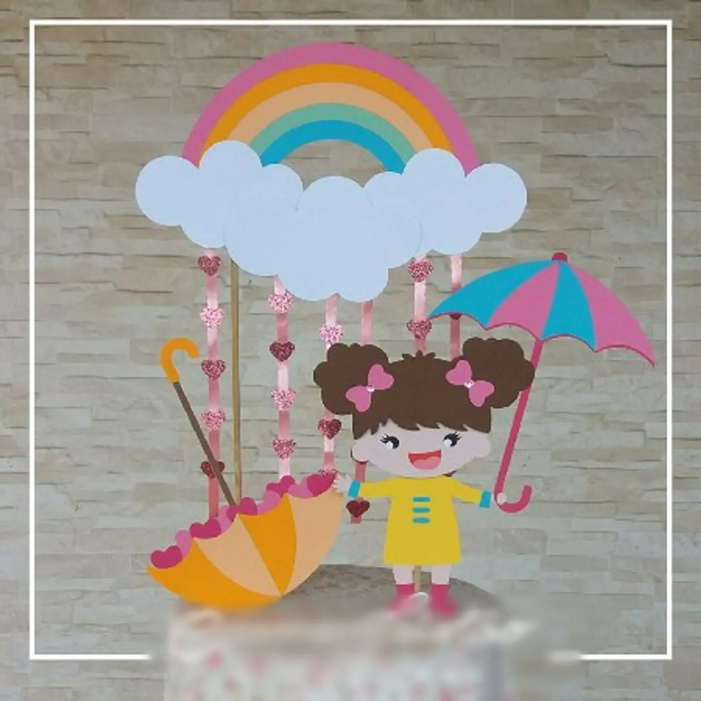 Arquivo Topo de Bolo Chuva de Amor e Benção Menina 2 1