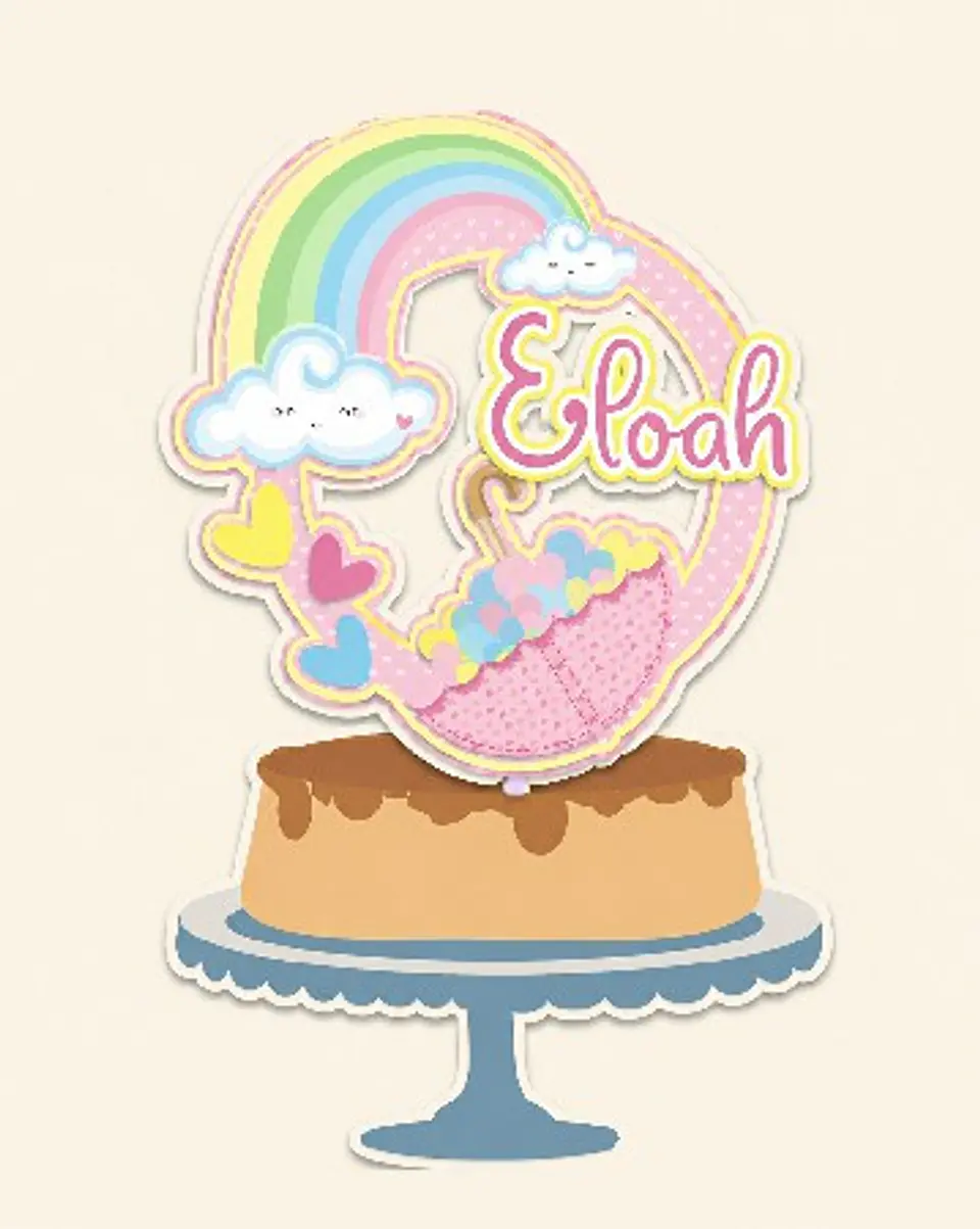 Arquivo Topo de Bolo Chuva de Amor e Benção Menina 3 1