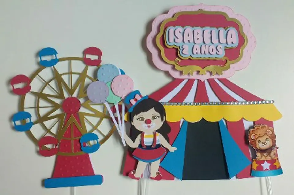 Arquivo Topo de Bolo Circo Menina em Camadas 8 1