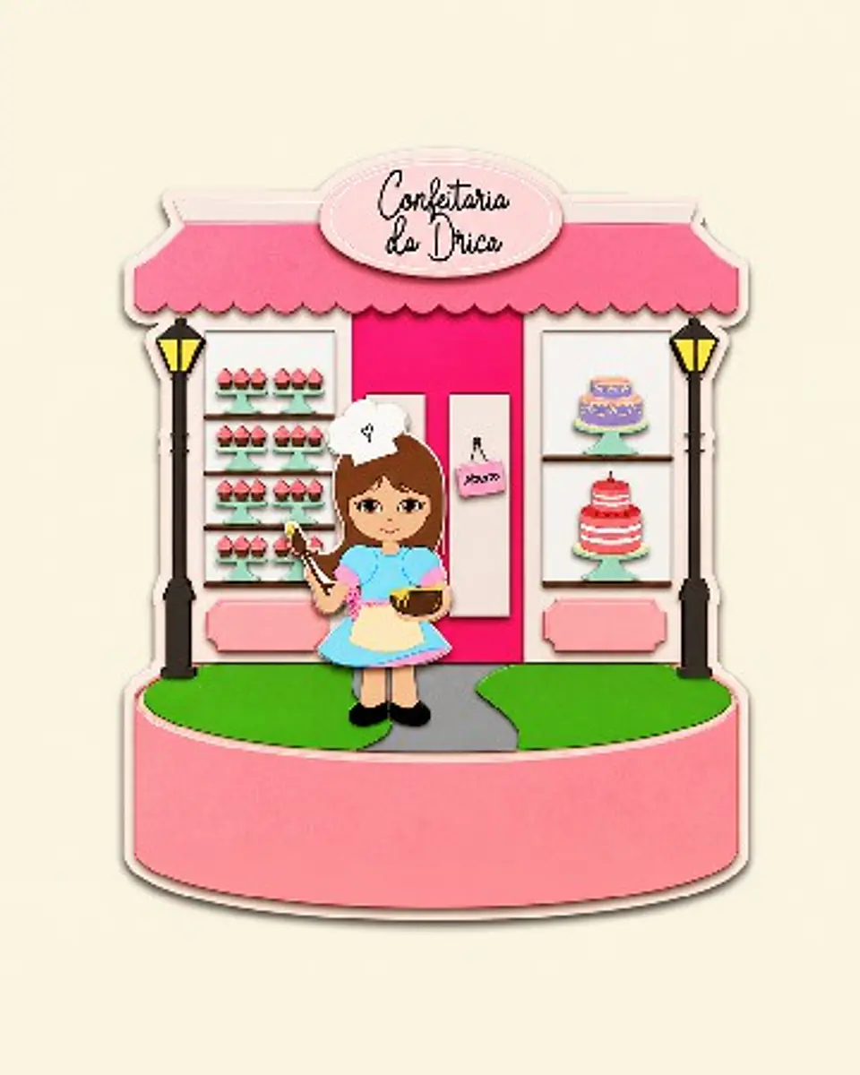 Arquivo Topo de Bolo Confeitaria Doces Menina 02 1