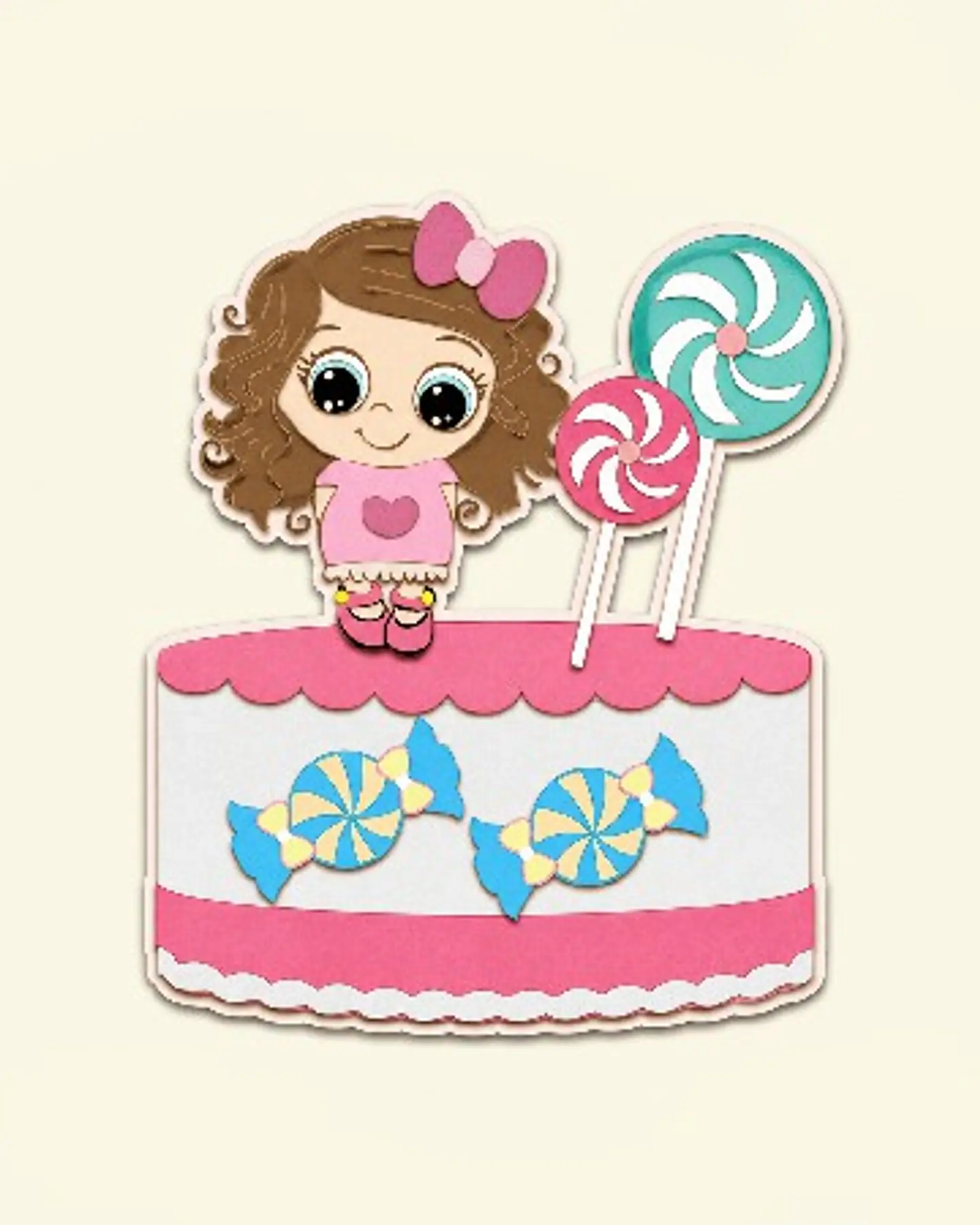 Arquivo Topo de Bolo Confeitaria Doces Menina 06 1