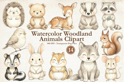 Kit Digital Animais do Bosque