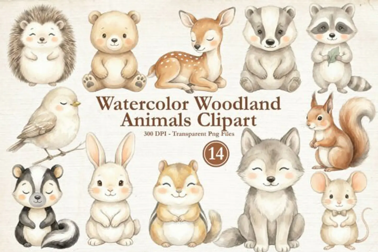 Kit Digital Animais do Bosque 1