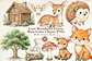 Kit Digital Bosque Cute - Thumbnail 1