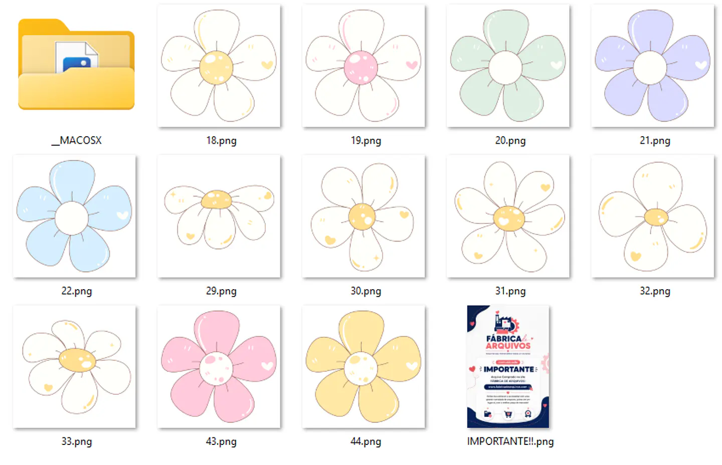 Kit Digital Floral Tons Pásteis 2