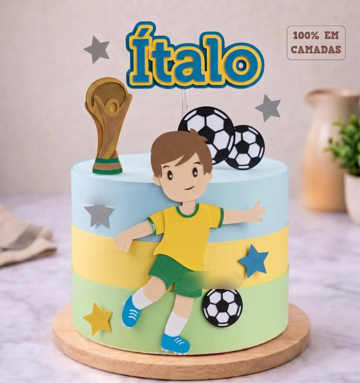 Arquivo Topo de Bolo Jogador Brasil Italo 1