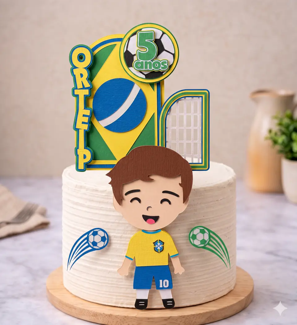 Arquivo Topo de Bolo Brasil - Copa do Mundo  1
