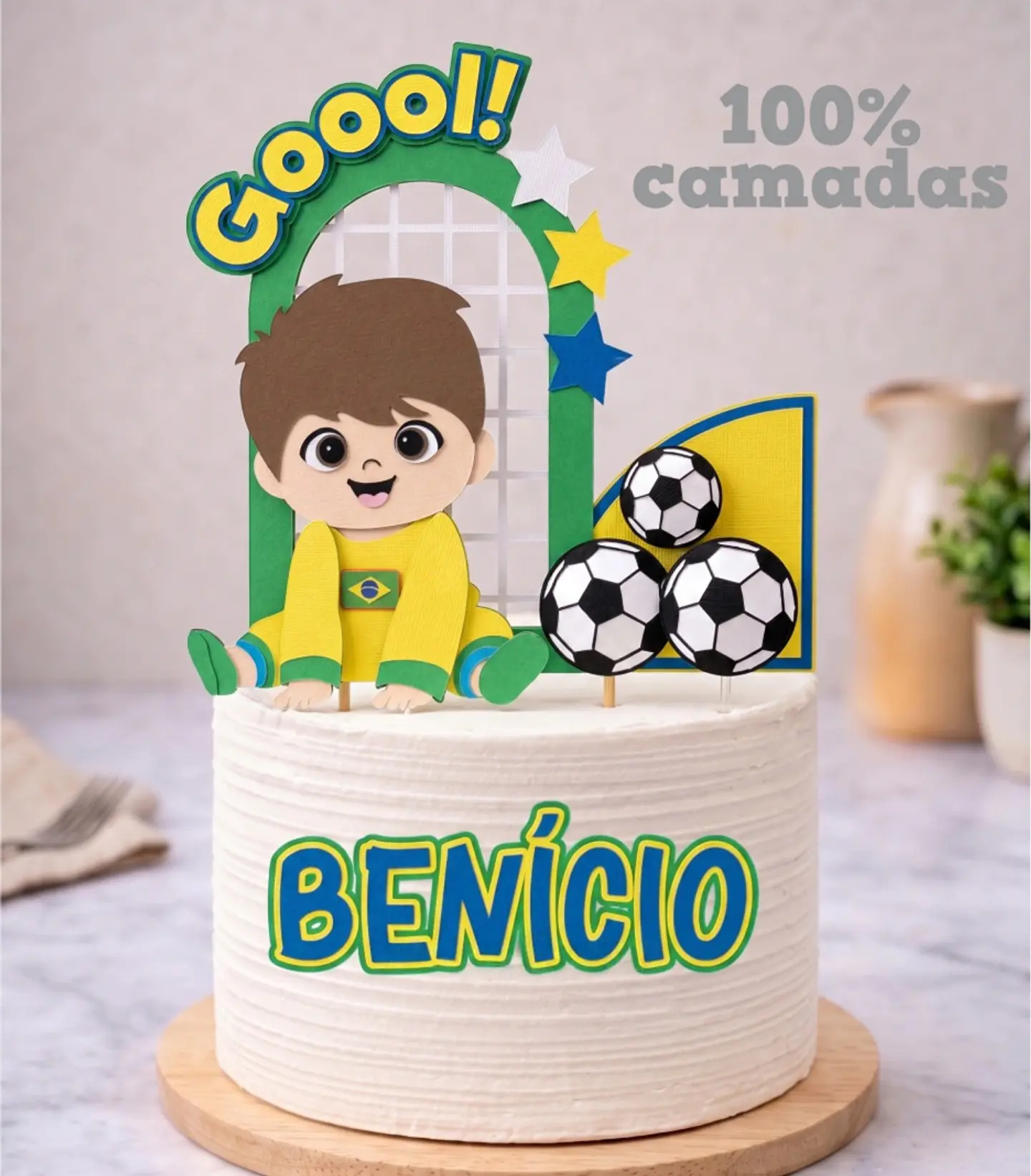 Arquivo Topo de Bolo Topo de Bolo Futebol Brasil - Copa do Mundo  1