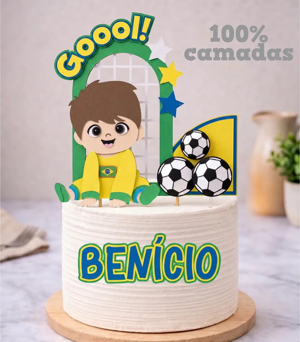 Arquivo Topo de Bolo Topo de Bolo Futebol Brasil - Copa do Mundo  1