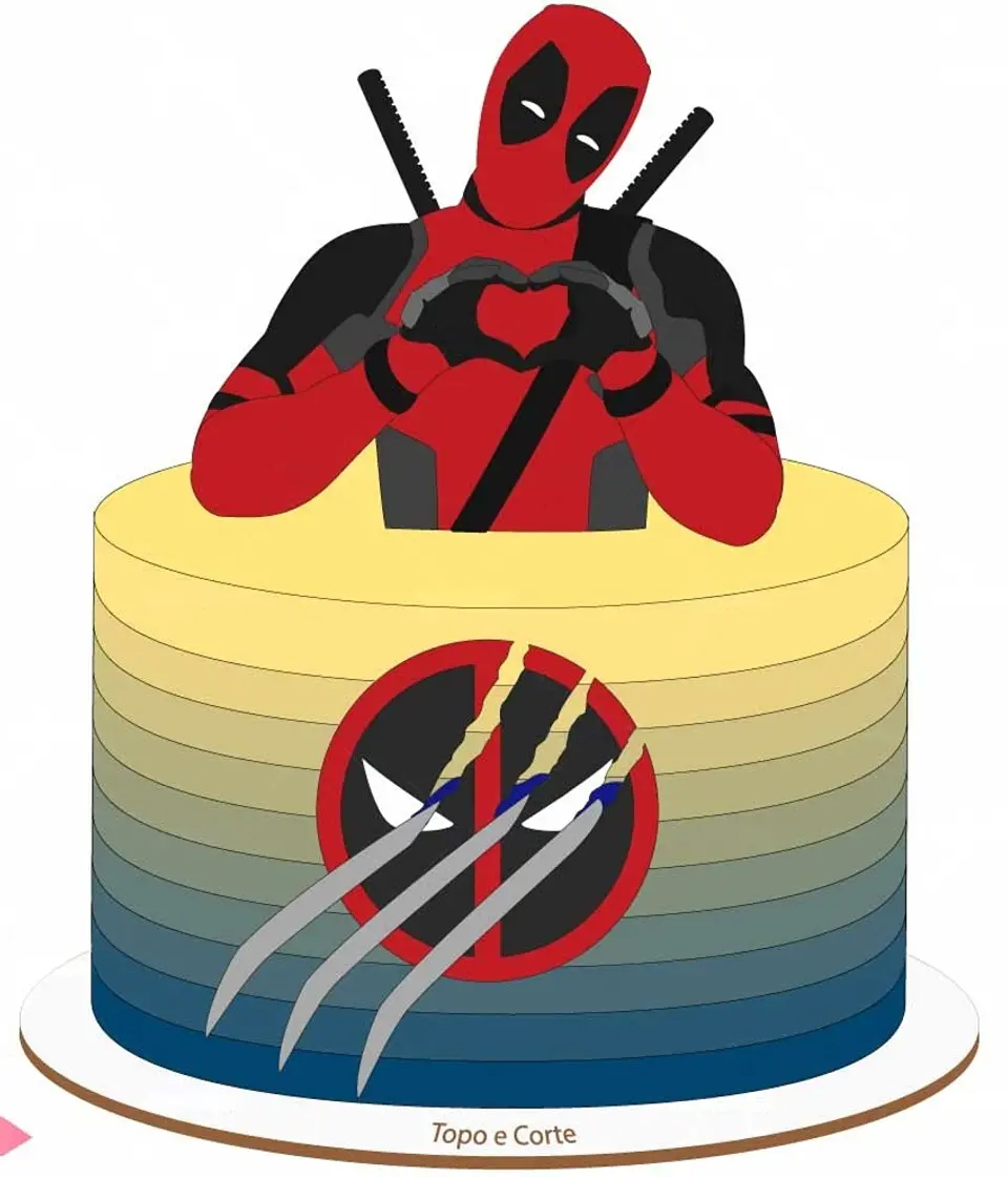 Arquivo Topo de Bolo Deadpool em Camadas 2 1