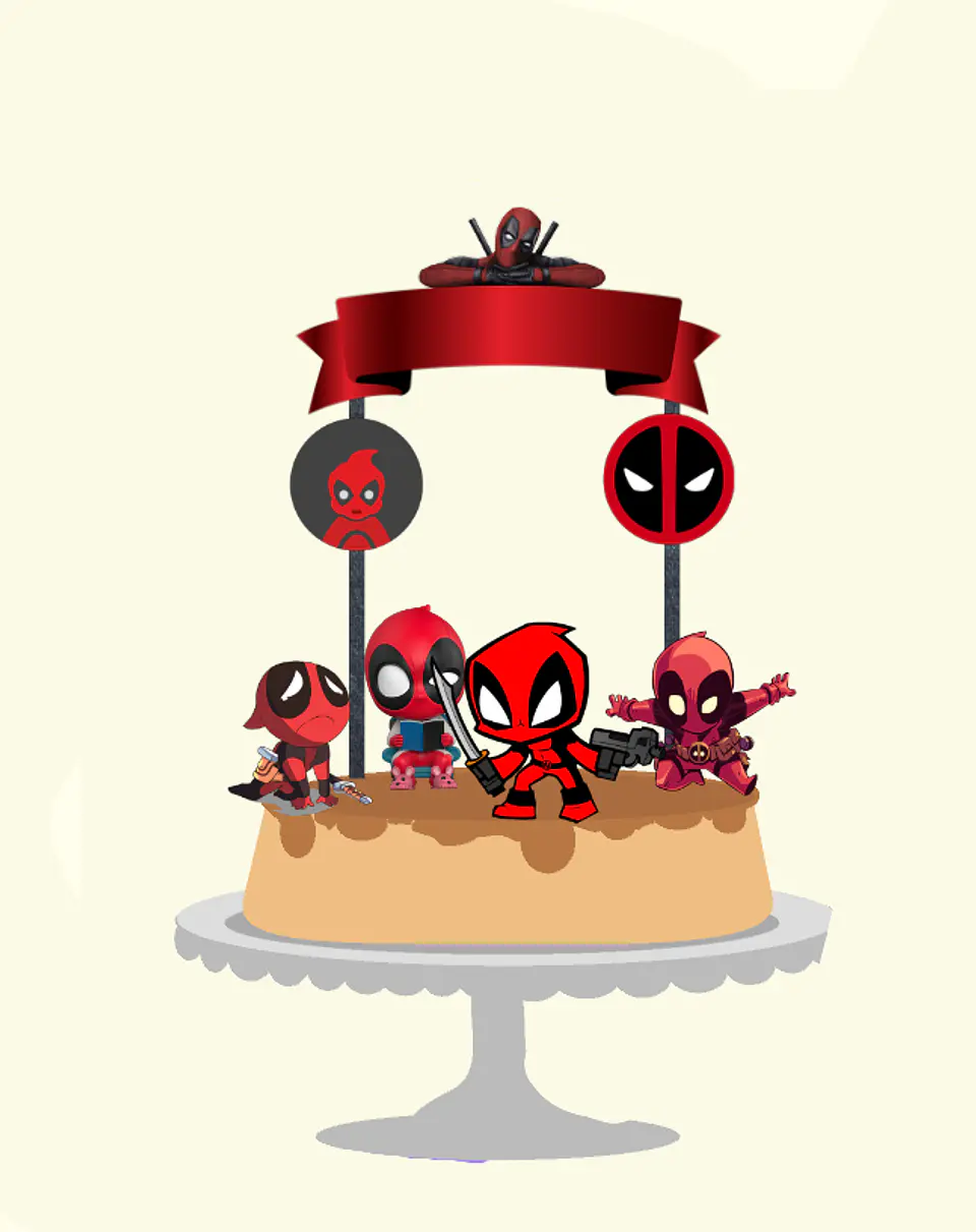 Arquivo Topo de Bolo Deadpool 1