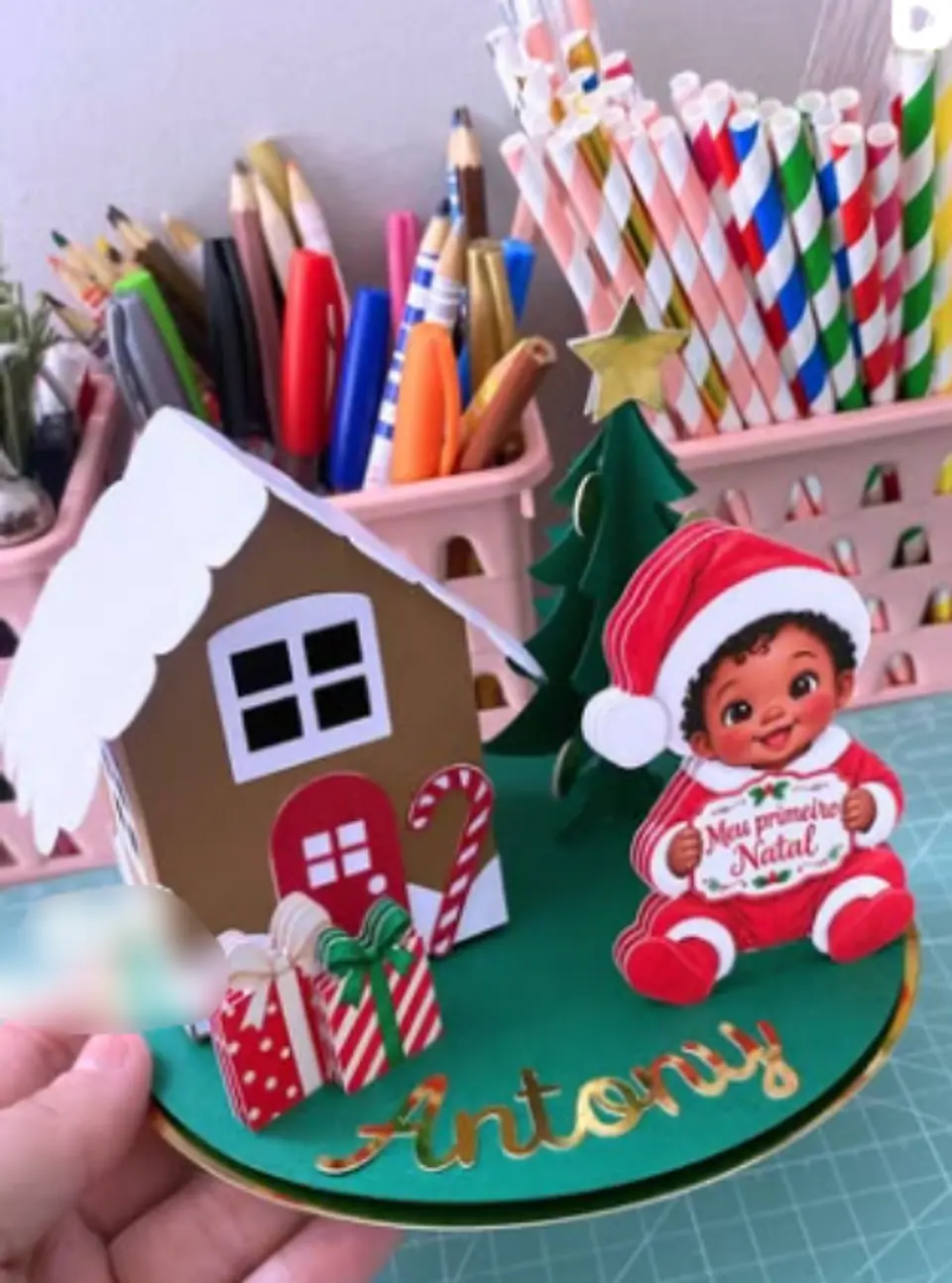 Arquivo Natal Topo de Bolo Cenário  1